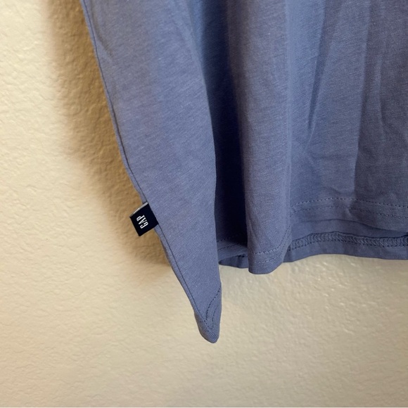 NWT, Gap Women's Eyelet Flutter Short Sleeve Scoop Neck Shirt in Blue, Size XXL - Picture 10 of 12